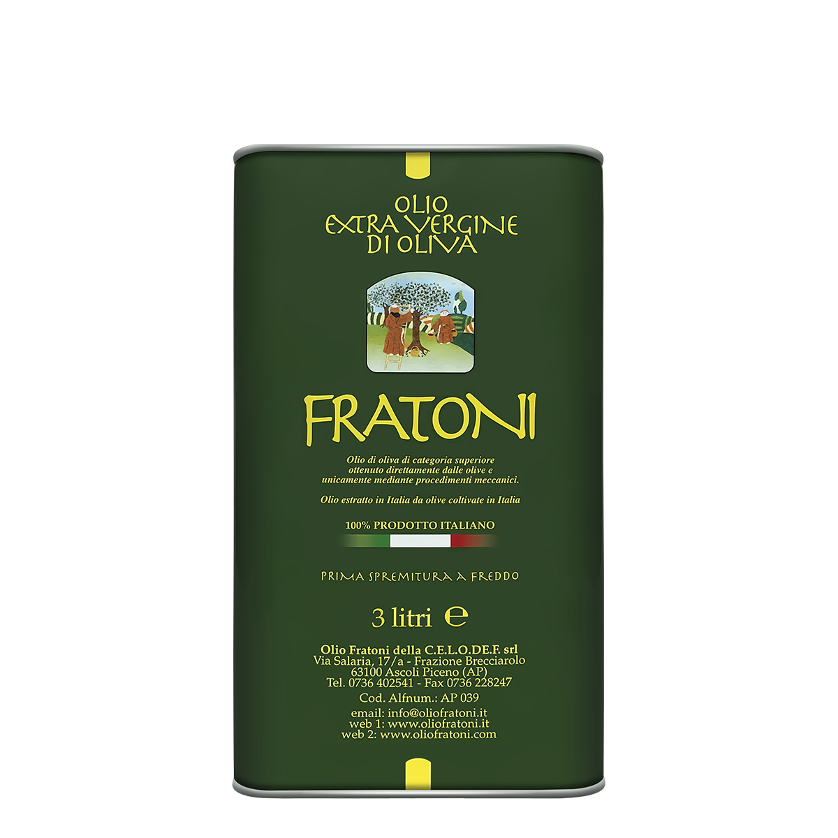 Olio Extra Vergine di Oliva 100% Italiano in lattina Blend Classico - Filtrato
